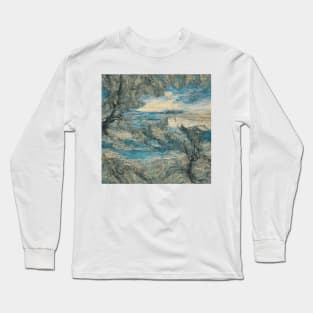 Whispering Waves: A Dance of Ocean and Sky Long Sleeve T-Shirt